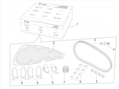 Complete wear and maintenance kit